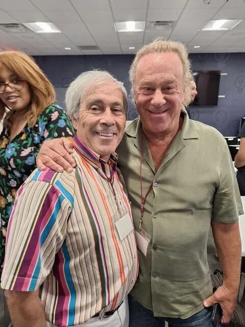 Philip Auerbach with author Eric Levine